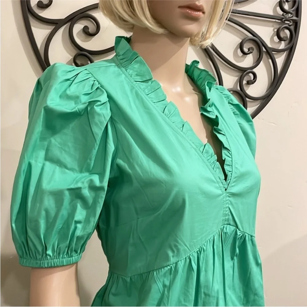 Donna Morgan Green Dress size US 2 - Picture 5 of 7